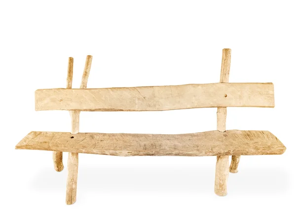 Drewnianej ławce — Zdjęcie stockowe