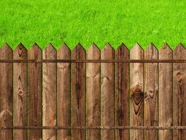Дерев'яний паркан — стокове фото
