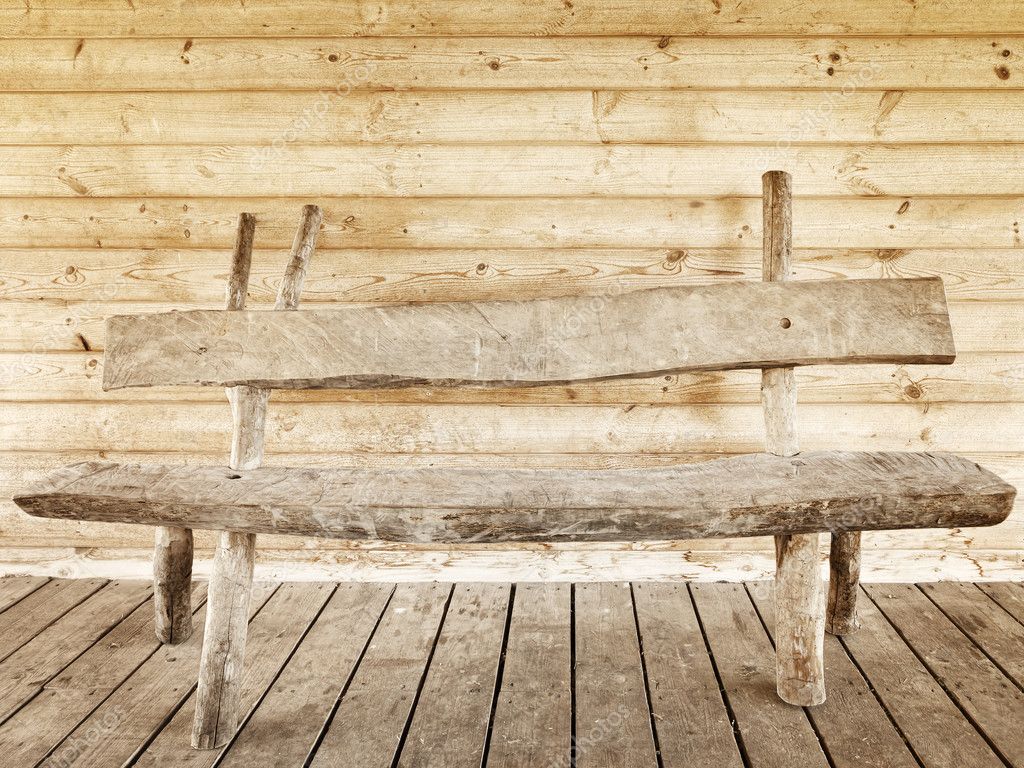 Houten bench — Stockfoto © S_Razvodovskij 7533133