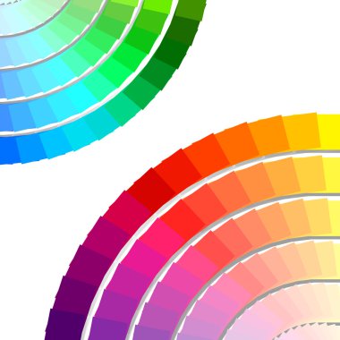 Color spectrum palette clipart