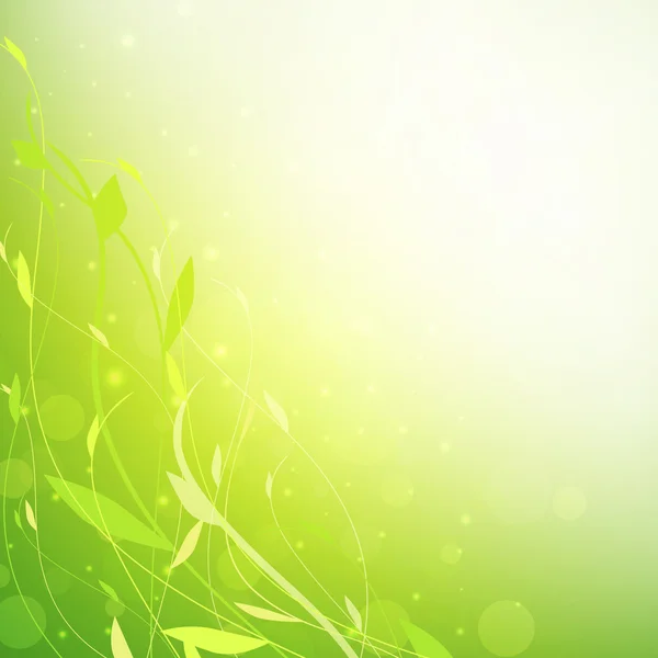 绿色植物背景 — 图库矢量图片