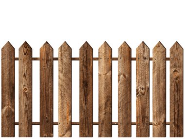 Fence over white clipart