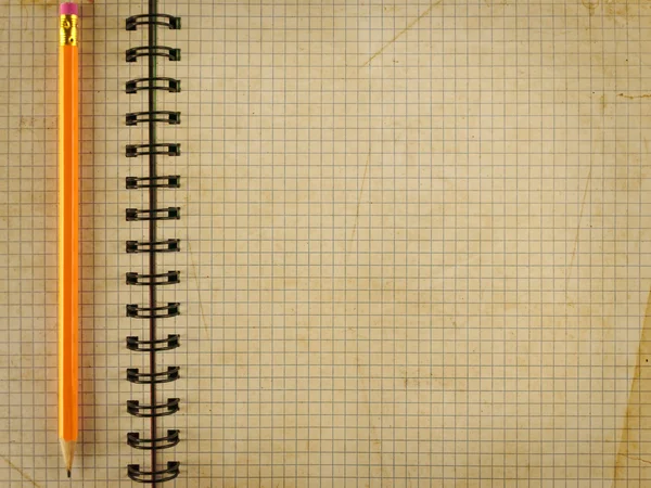 Notepad notebook with pencil — Stock Photo, Image