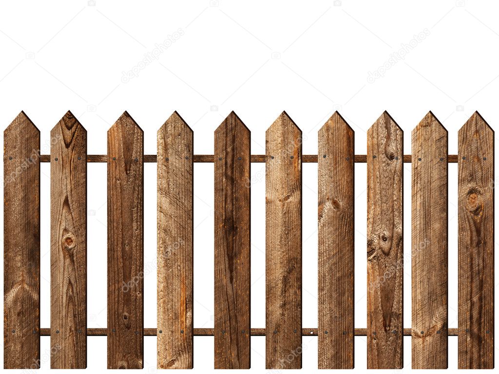 Fence over white