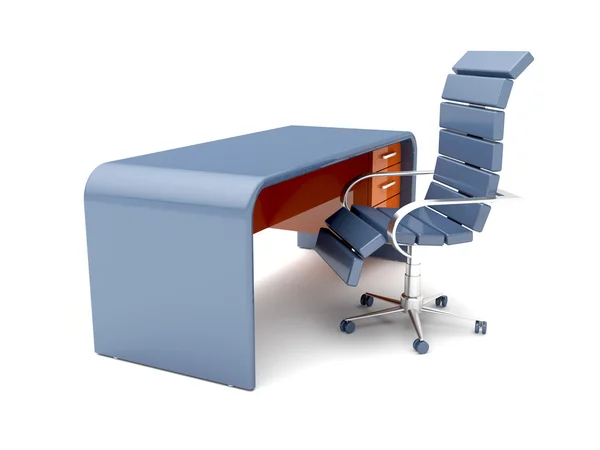 Stuhl und Schreibtisch — Stockfoto