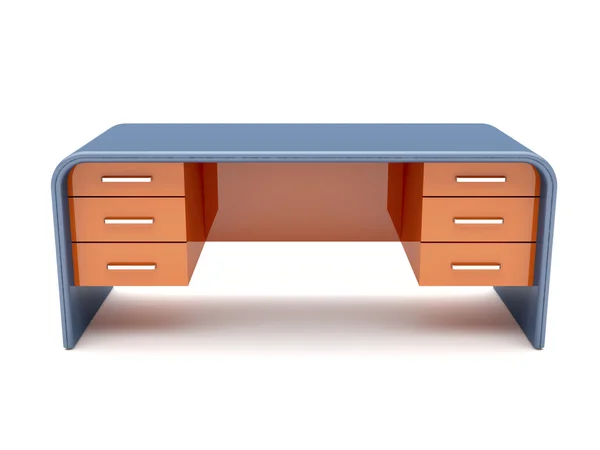 Minimalistyczne zaprojektowane biurko — Zdjęcie stockowe