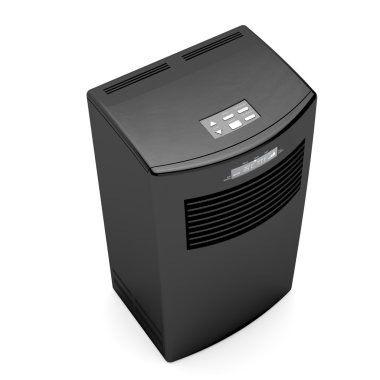 Black mobile air conditioner clipart