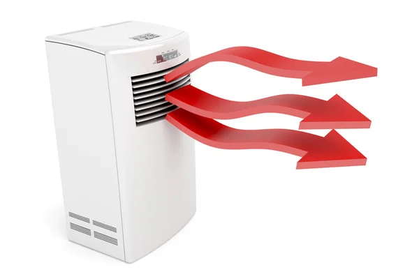 Klimatizace fouká horký vzduch — Stock fotografie