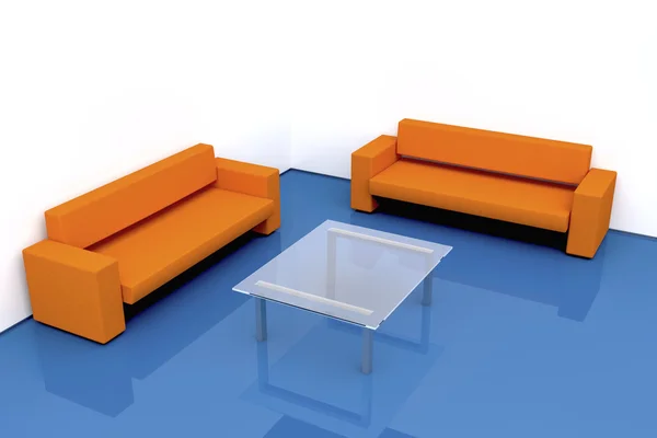 Sala de estar minimalista — Fotografia de Stock