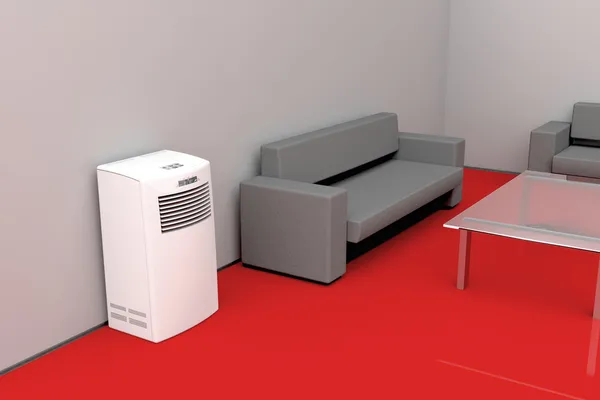 Sala de estar moderna - concepto de refrigeración — Foto de Stock