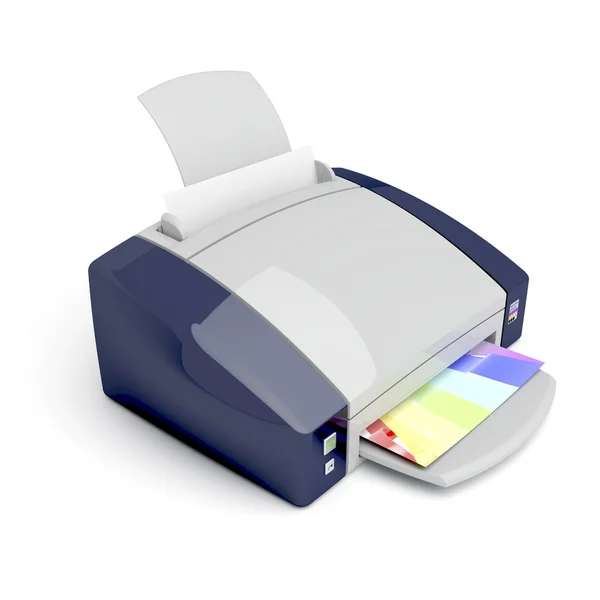 Impressora colorida — Fotografia de Stock
