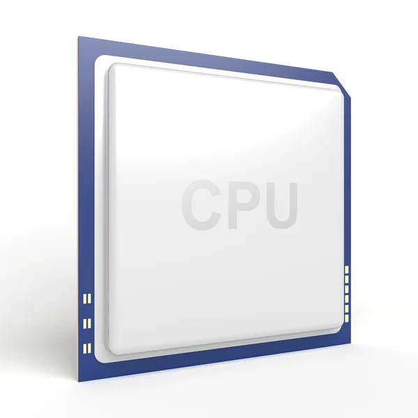 CPU sur blanc — Photo