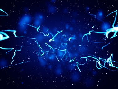 Blue abstract composition clipart