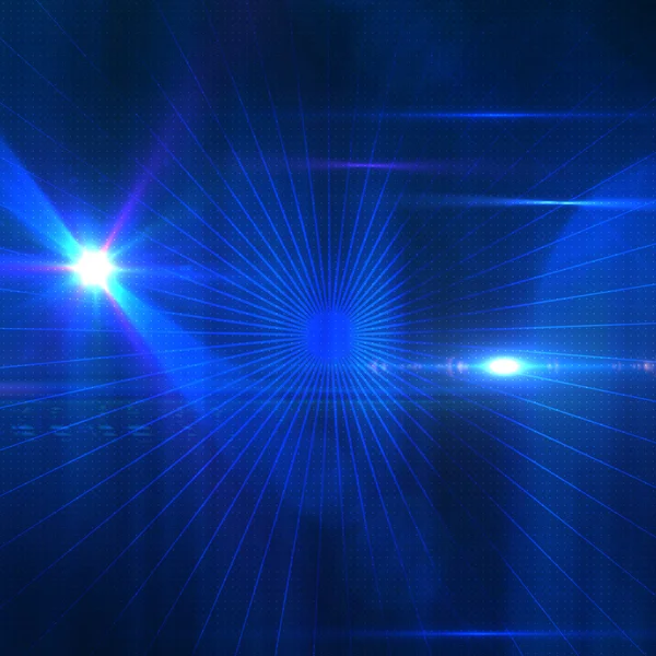 Explosão de luz azul — Fotografia de Stock