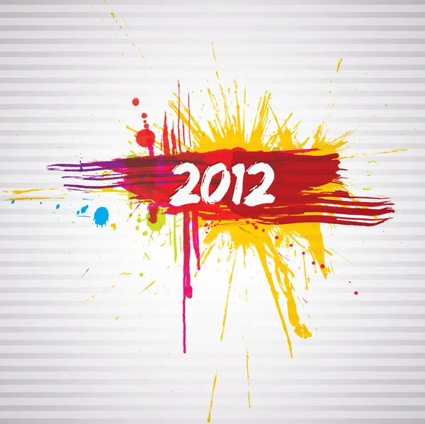 Nouvelle conception grunge année — Image vectorielle