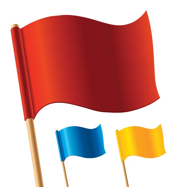 Bandiere colorate vettoriali — Vettoriale Stock