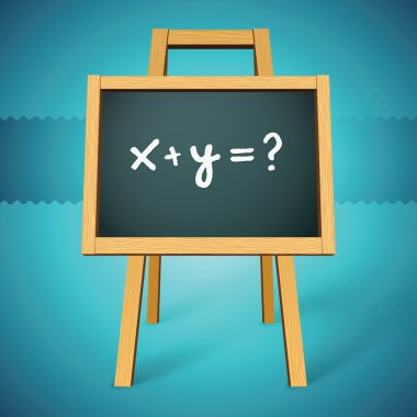 Kara tahta vektör ile y x =? metin