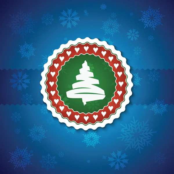 Kerstboom vector achtergrond — Stockvector