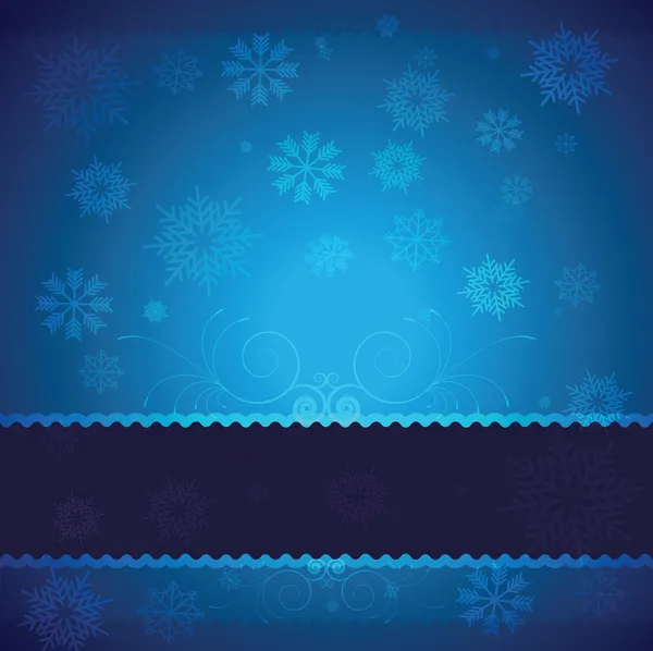 Sfondo di Natale vettore blu — Vettoriale Stock