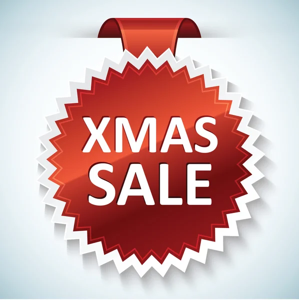 Banner vettoriale di vendita di Natale — Vettoriale Stock