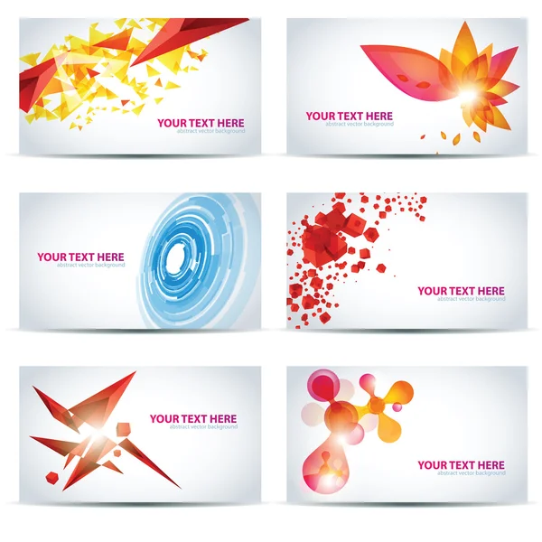 Kleurrijke businesscard sjablonen — Stockvector