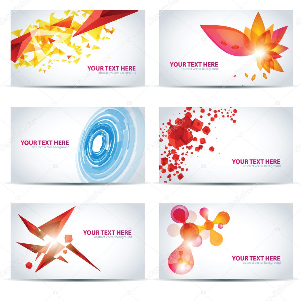 Colorful businesscard templates