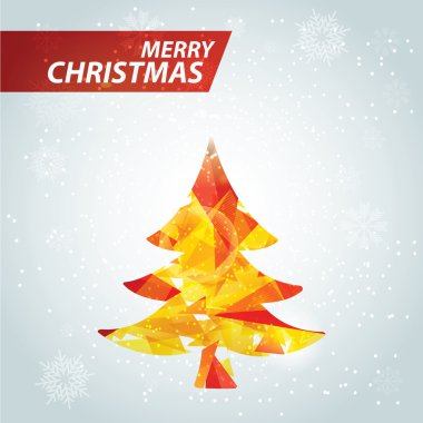 Abstract Christmas tree clipart