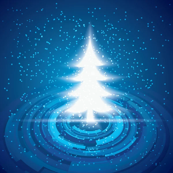 Vánoční strom vektor pozadí — Stockový vektor