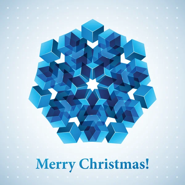 Christmas snowflake illustration. — Stock Vector