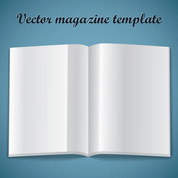 Magazin leere Seitenvorlage. Vektorillustration. — Stockvektor