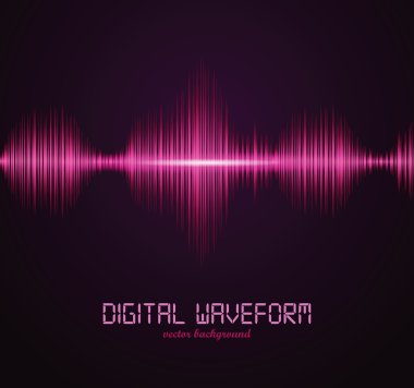 Digital waveform clipart