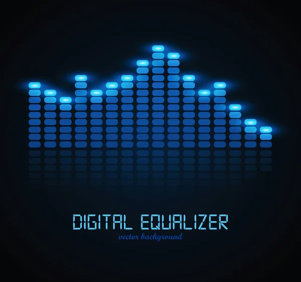 Ecualizador digital — Vector de stock