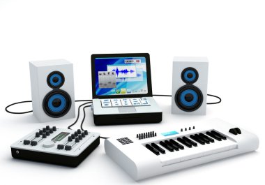 Home Recording Studio Equipment clipart