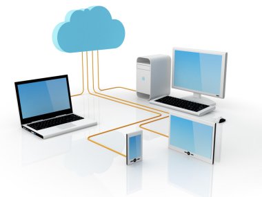 Cloud Computing Concept clipart