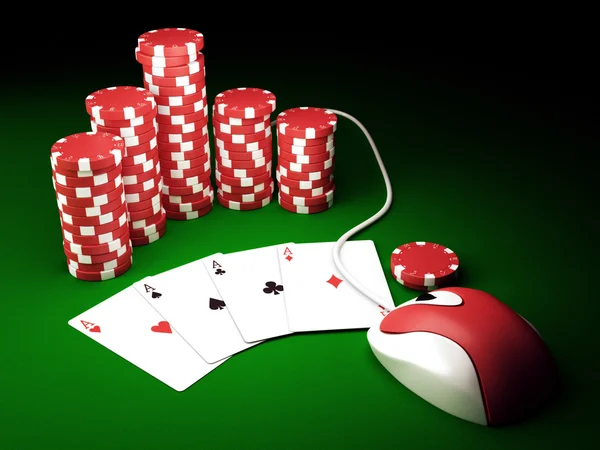 A vonal póker — Stock Fotó