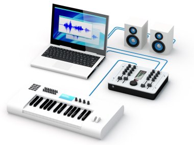 Home Recording Studio Equipment clipart