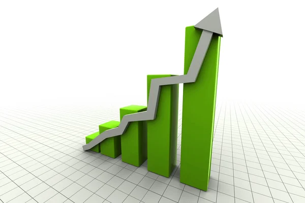 Increasing Arrow — Stock Photo, Image