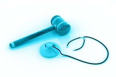 Hammer and stethoscope clipart