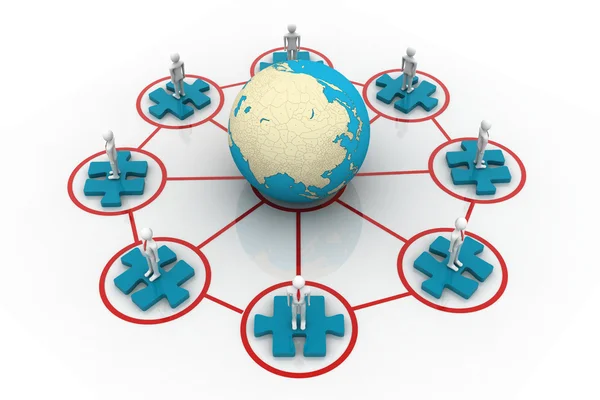 Globalt nätverk — Stockfoto