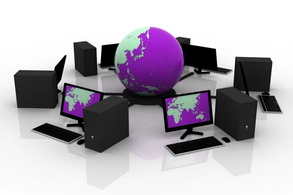 Globalt computernetværk - Stock-foto