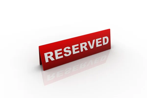 stock image Reserved Sign