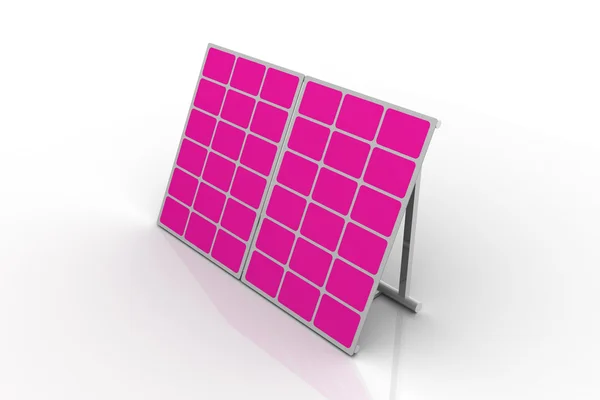单晶硅太阳能电池板 — 图库照片