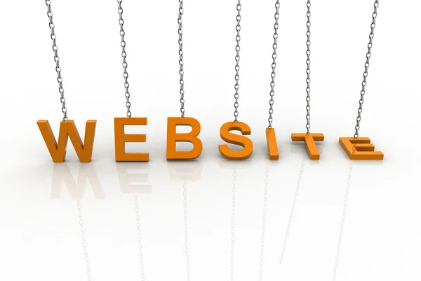 Internet technologie concept website en ketting. — Stockfoto