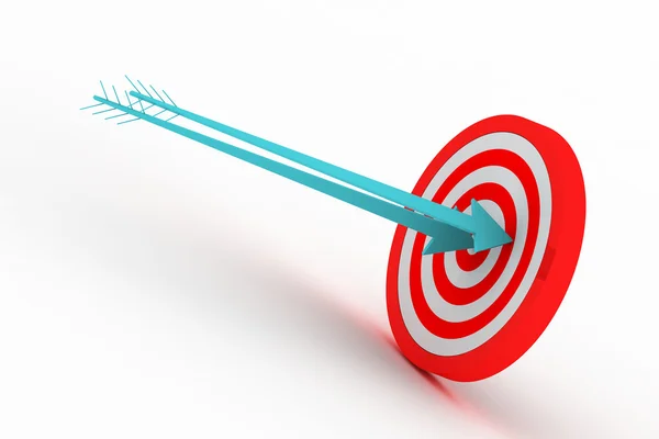 3d target with arrows — Stock Photo, Image