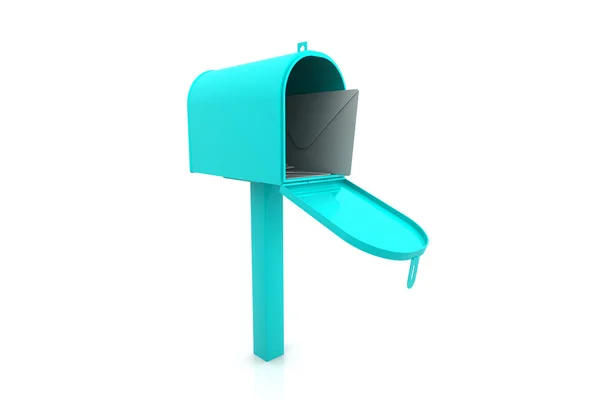 Posta kutusunun 3D rendering — Stok fotoğraf