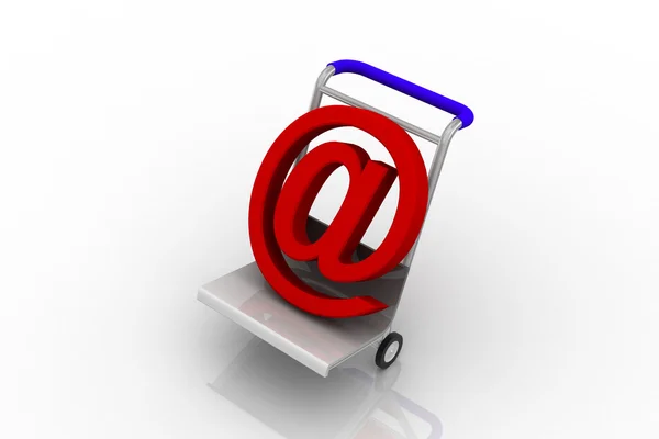 Dostarczanie poczty e-mail — Zdjęcie stockowe
