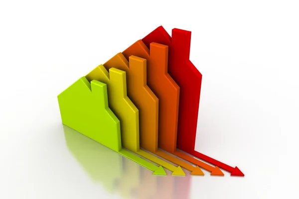 Ház-energia hatékonyság értékelés minősítési rendszer. — Stock Fotó