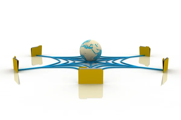 Globális információs hálózat — Stock Fotó