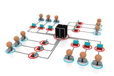 Network server clipart