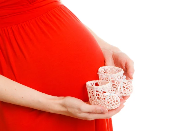 Zbliżenie: kobieta w ciąży — Zdjęcie stockowe